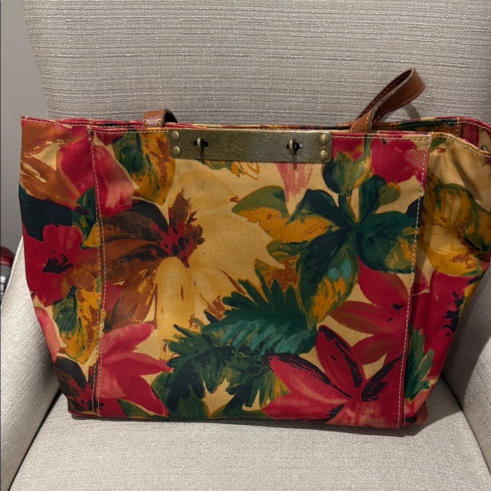 Floral Canvas Tote Bag
